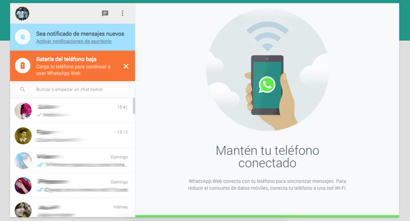 Illustration for article titled Así funciona la versión web de WhatsApp desde el ordenador